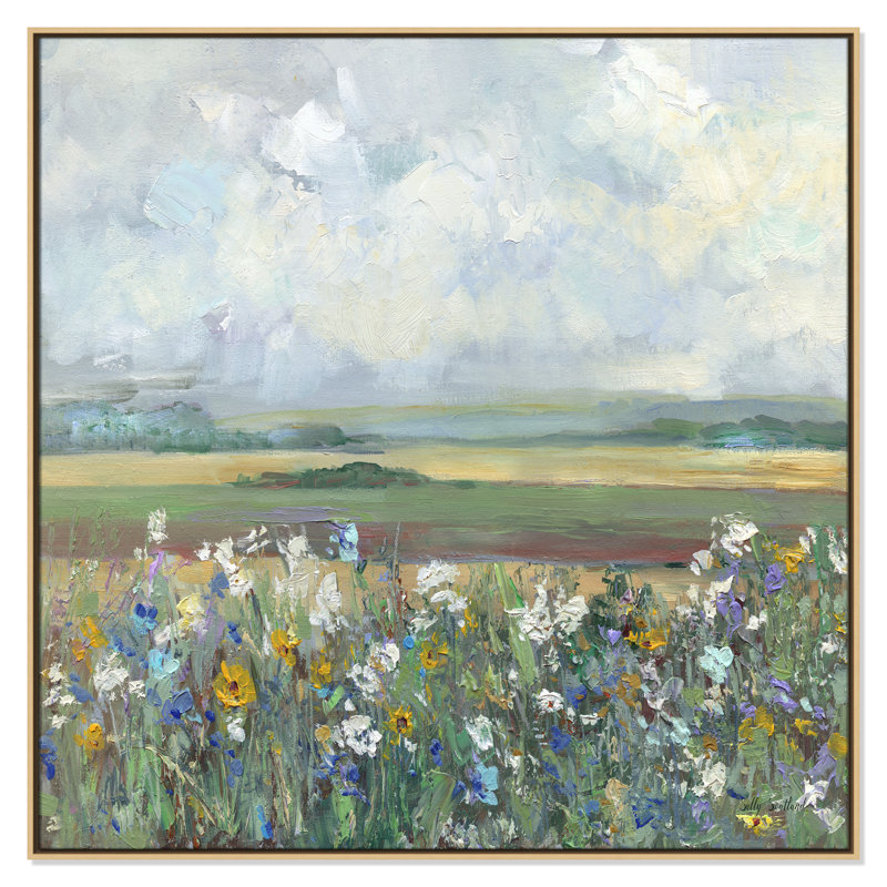 «Far Afield - Square Version Print» par Sally Swatland, Naturel, H 46,5 po x l 46,5 po