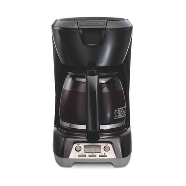 Haden 12-cup Programmable Coffee Maker With Strength Control And Timer -  Black And Chrome : Target