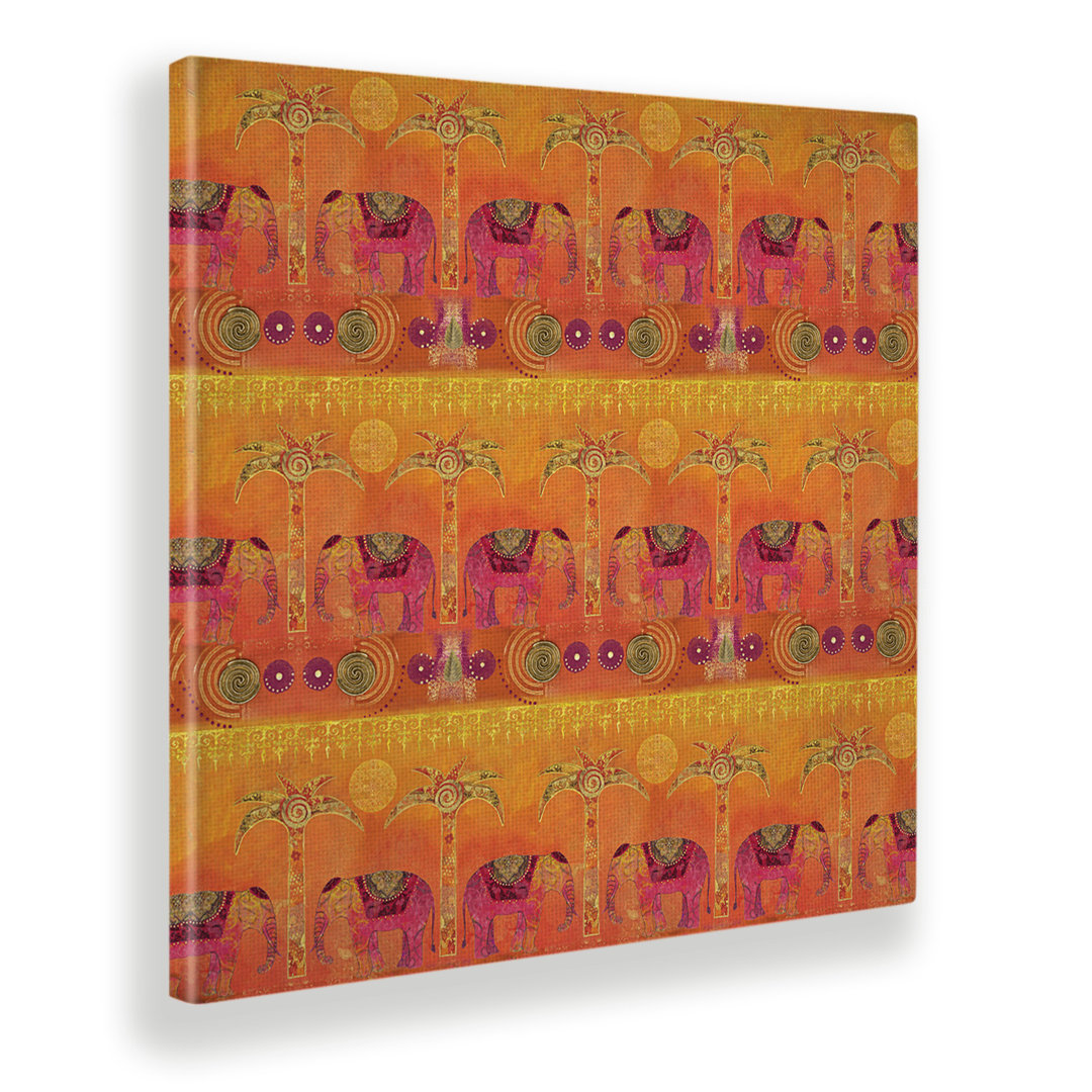 Kunstdruck Exotic Elephants Sample von Andrea Haase