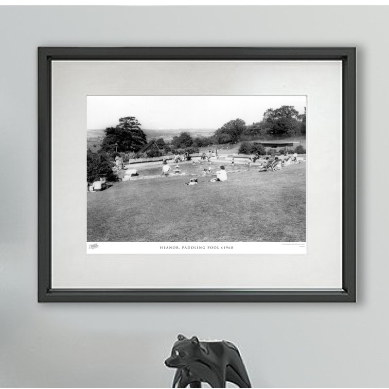 Heanor, Paddling Pool C1960 - Single Picture Frame Print, 40cm H x 50cm W x 2.3cm D