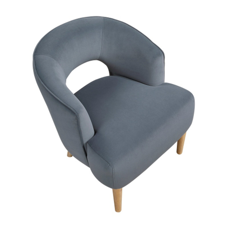 Fauteuil d'appoint Luxury Home, Gris foncé
