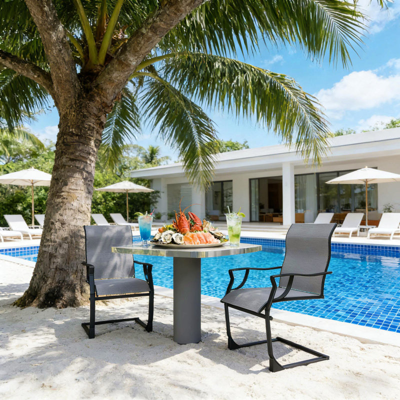 Ensemble de 2 chaises de patio pour l'extérieur