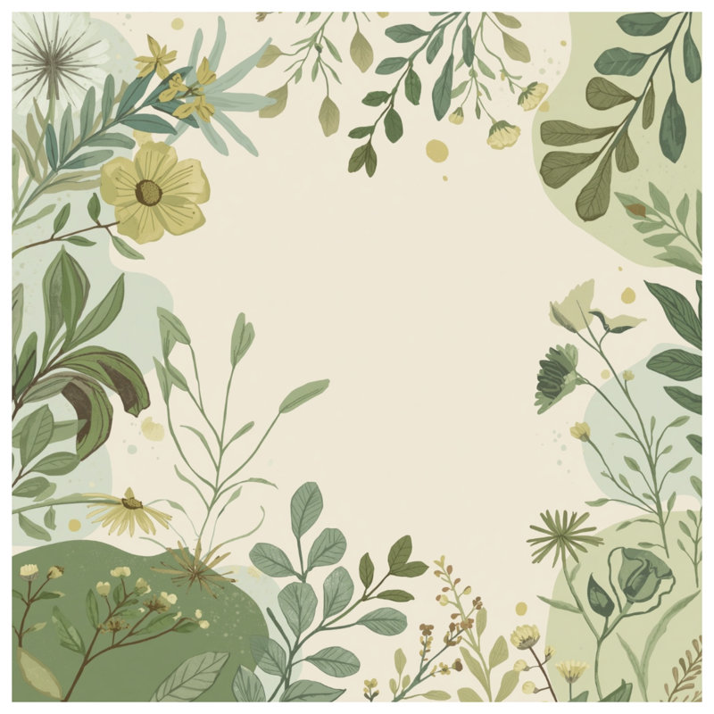 Couvertures Botanical Floral Illustration, 50in W x 60in H