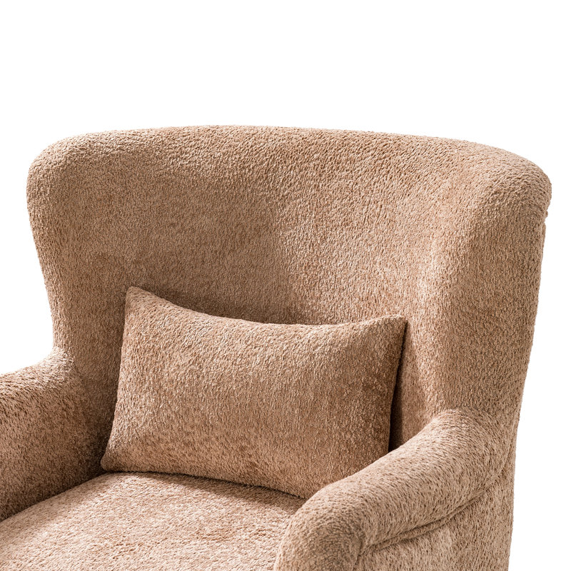 Fauteuil à oreilles D’alouette Boucle, Argile
