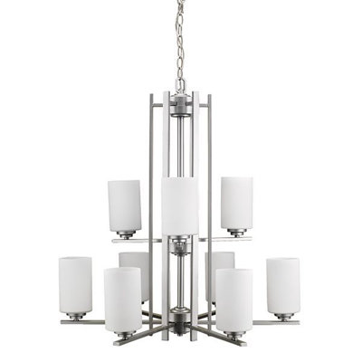 Lustre en acier à 9 lumières Troene