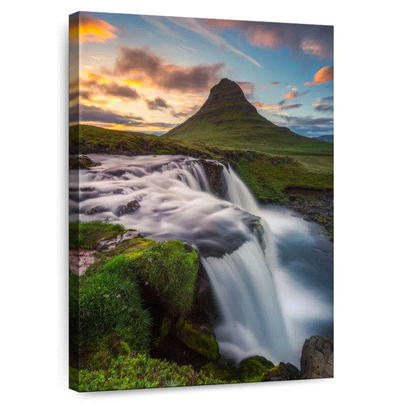 Alvord Kirkjufell Midnight Sun I, 36" H x 24" W