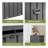 100 Gallon Outdoor Storage Deck Box Waterproof, Large Patio Storage Bin For Outside Cushions, Throw Pillows, Garden Tools, Lockable (Dark Brown)-113701166-113701158