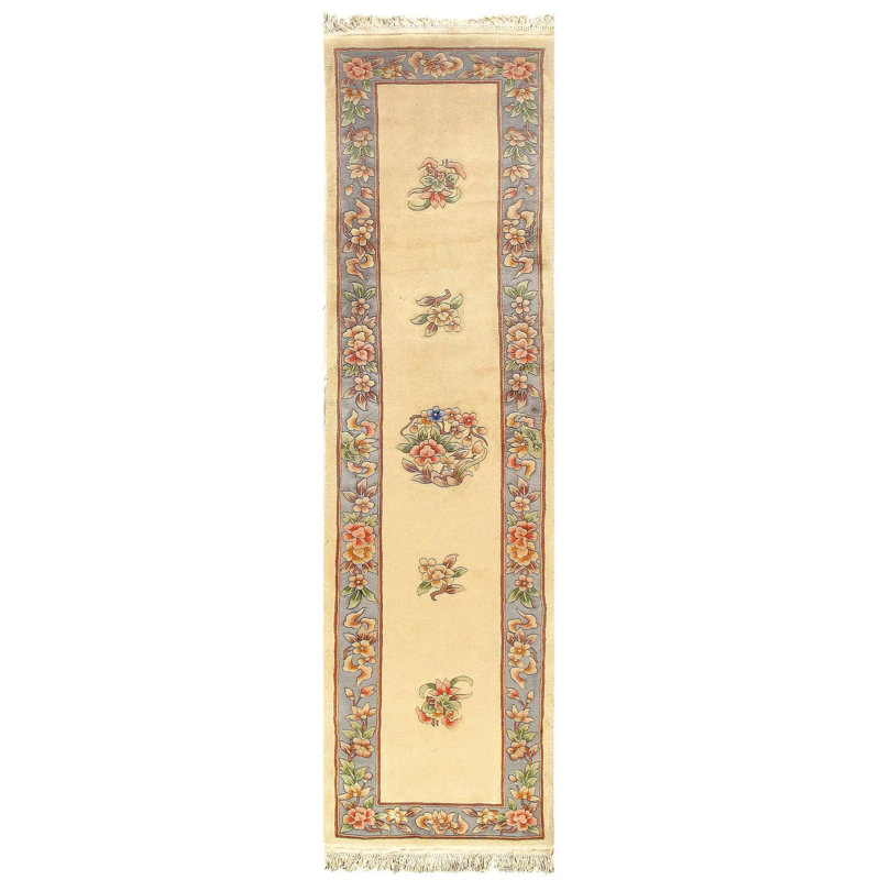 One-of-a-Kind 10'2'' X 2'6'' Area Rug in Beige