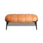 Banc rembourré orange-1802453373