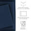 Ensemble de draps en microfibre doublement brossée 4 pièces Becky Cameron 1800 Series-2038499677-2038499688