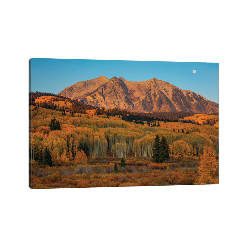 Autumn Sunrise Over East Beckwith Mountain by Bill Sherrell - Wrapped Canvas Print, 20.32 cm H x 30.48 cm W