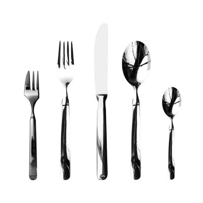 Goccia Flatware Set with Cake Forks - 30 Pieces - Stainless Steel