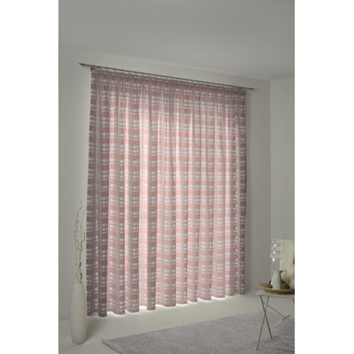Devore Pencil Pleat Opaque Curtain