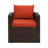 Arlington 5-Person 4-Piece PE Wicker Patio Conversation Set with Cushions and Storage Table-1696231290