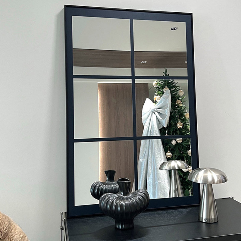 Miroir mural rectangulaire en aluminium, 31.5"W*47.24"H*1.97"D