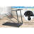 Treadmill For Home Fitness With Incline, 2.5hp Motor And Adjustable Speed - 0.5 7.5mph Range, 265lbs Capacity, Generous Running Belt, Tracking Display Quiet Incline Speed, Spacious Platform,