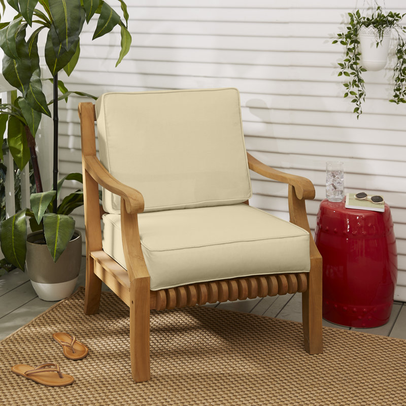 Coussin de siège / dossier Provo Sunbrella, Toile Sunbrella® beige antique, l 23,5 po x P 23 po