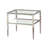 Irja Glass Top End Table