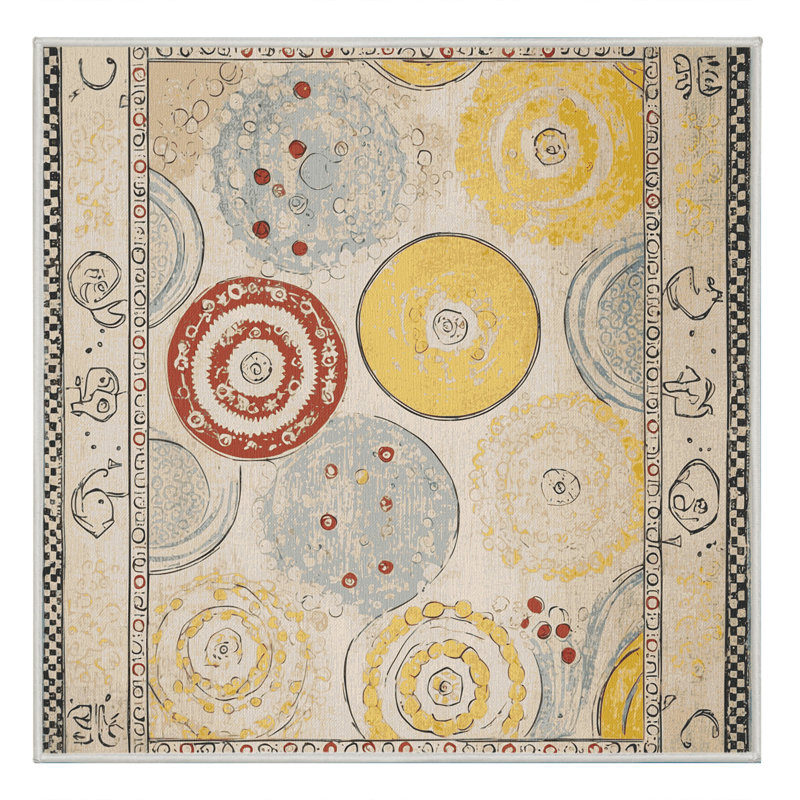 Vivid Flicker Rug, Square 4'