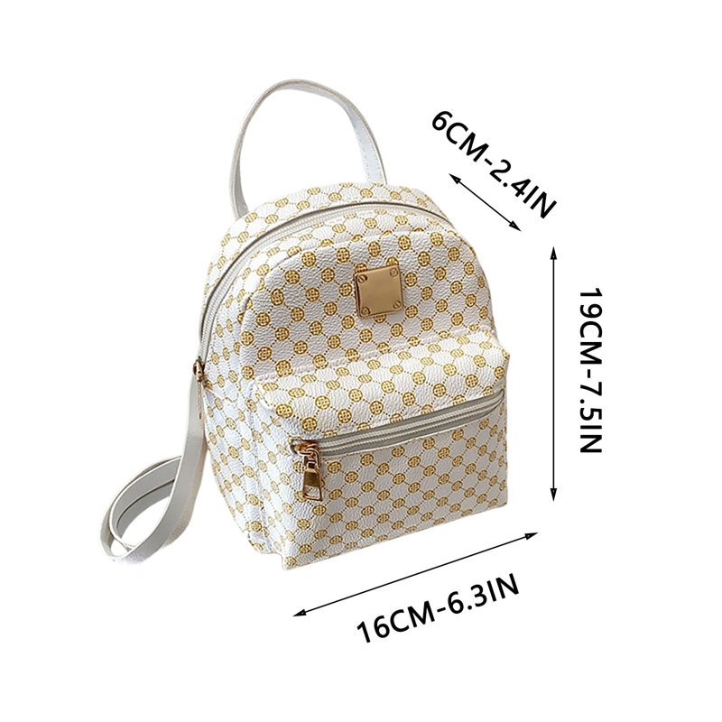 Sac à dos d'étudiant coréen tendance en nylon avec rangement intégré, White
