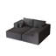 Canapé modulaire 108,3 po en mousse, canapé en L avec méridienne et canapé modulaire Cloud-335035763