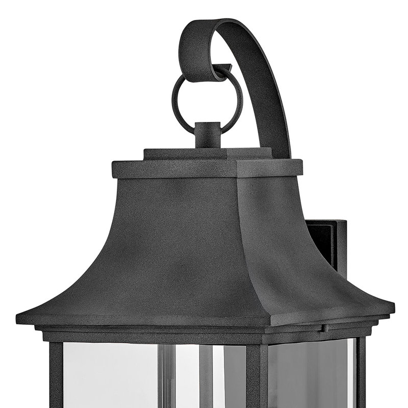 Adair 4-Light Outdoor Wall Mount Coach Lantern w/ LEDs Included - Aged Zinc