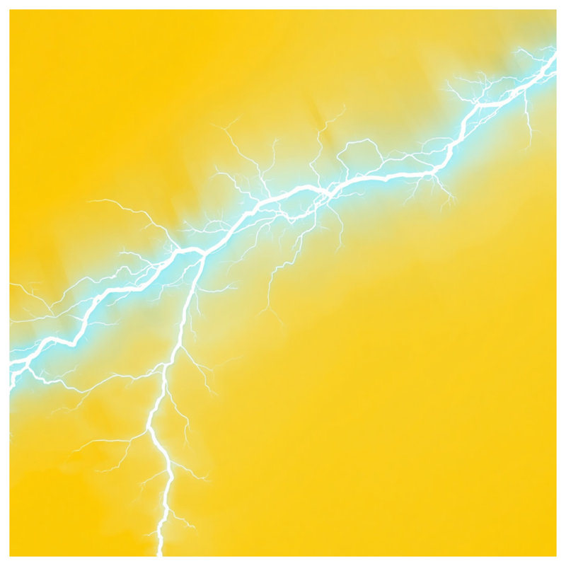 Édredon éclair jaune, Twin