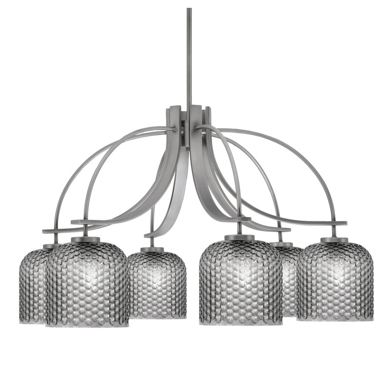 Lustre Cavella, Graphite, H 19 po x l 30,75 po x P 30,75 po, 6