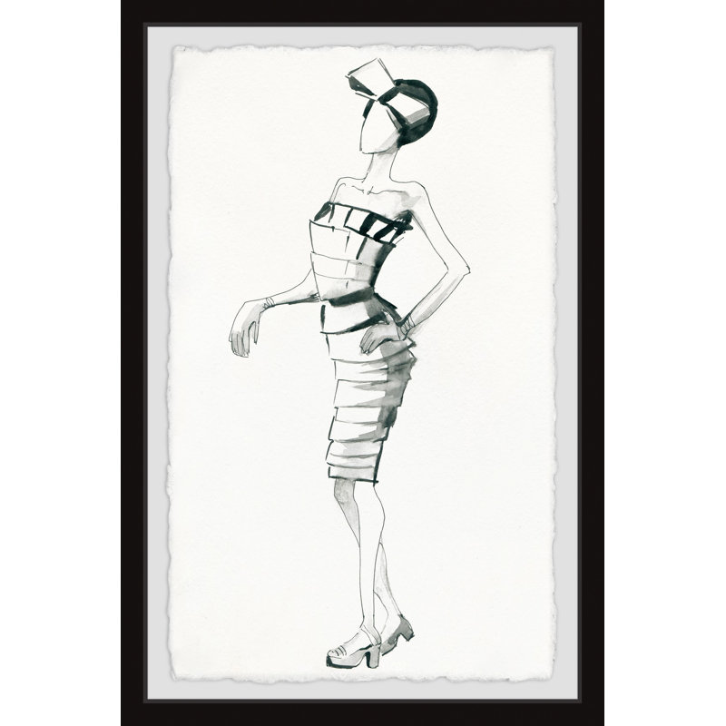 «20's Chic» par Marmont Hill - peinture encadrée, H 18 po x l 12 po x P 1,5 po