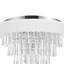 Plafonnier encastré cylindrique 8 lumières 22 po avec abat-jour noir ou blanc cassé et finition chrome - Compatible G9 DEL - Élégant plafonnier pour chambre à coucher, couloir ou vestibule-22069610