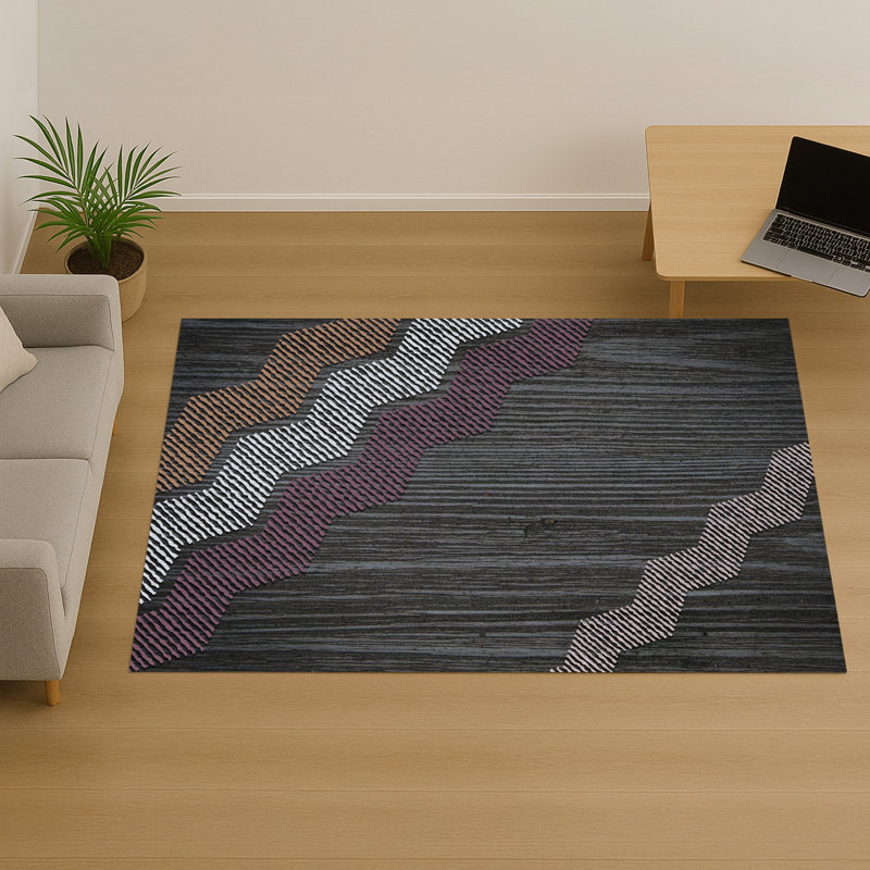 Geometric Area Rug, Rectangle 140 x 200 cm