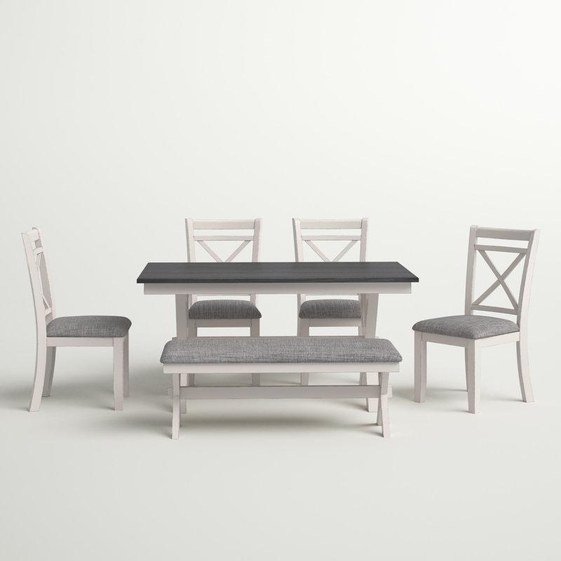 Maier 6 - Person Trestle Dining Set