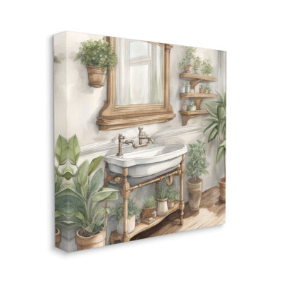 Vue de la salle de bain avec plantes par Kim Allen