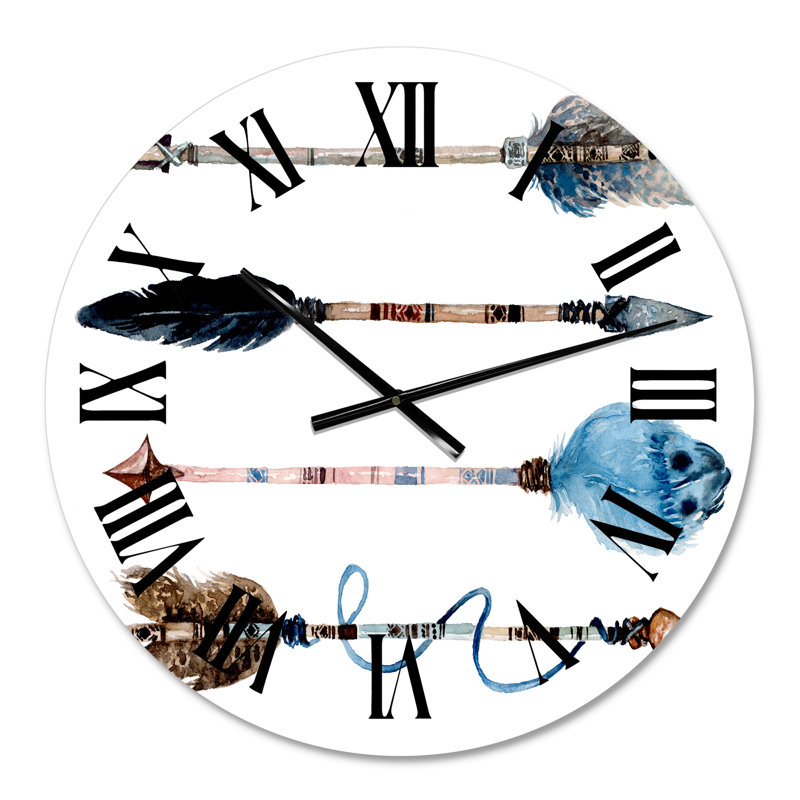 Horloge murale bohème et éclectique, Moyen