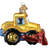 Old World Christmas Blown Glass Ornament for Christmas Tree, Bright-Eyed Bulldozer