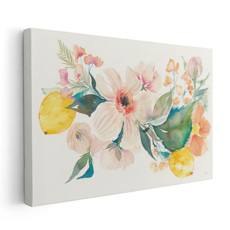 Citrus Summer II - reproduction d'art sur toile, H 40 po x l 60 po
