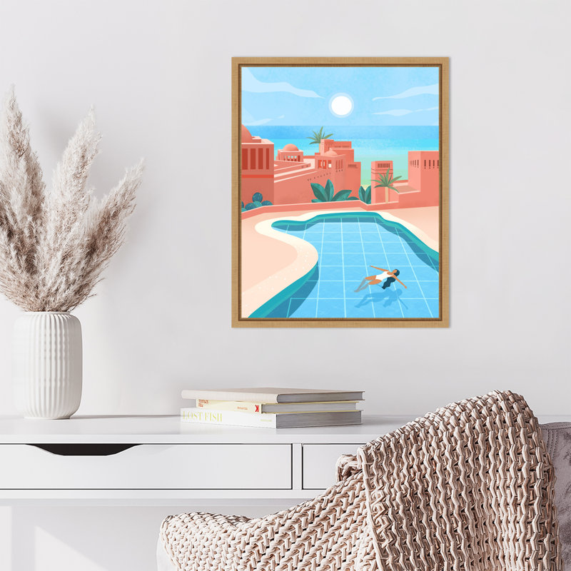 "Ténériffe" par Petra Lizde, reproduction d'art sur toile encadrée, H 20 po x l 16 po