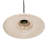 Elegant Stoneware Pleated Pendant Lamp