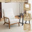 Fauteuil en bois massif l 25,6 po Elizabeth avec support lombaire Elizabeth-1292980266