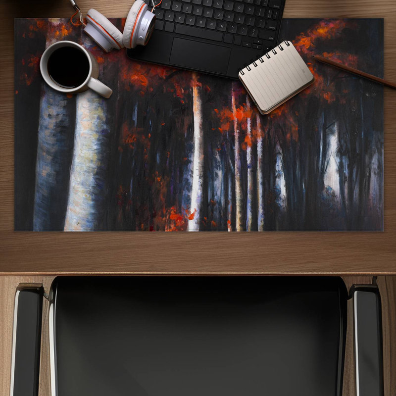 Mysterious forest - 14.00"x24.25" Desk mat