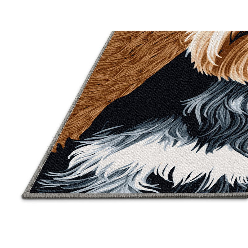  Tapis lavable standard pour chiens Schnauzer, Carré 4 pi