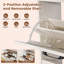 Armoire de rangement pour chaussures 47,2 po avec 4 tiroirs rabattables, armoire à chaussures pour entrée, couloir, blanc vieilli