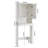 61.8'' H Bathroom Freestanding Over The Toilet Storage Cabinet