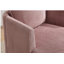 Fauteuil d'appoint pivotant rose, fauteuil demi-tonneau pivotant rond, fauteuil, fauteuil rembourré, fauteuil de lecture, fauteuil de lecture, fauteuil simple, bureau de chambre à coucher