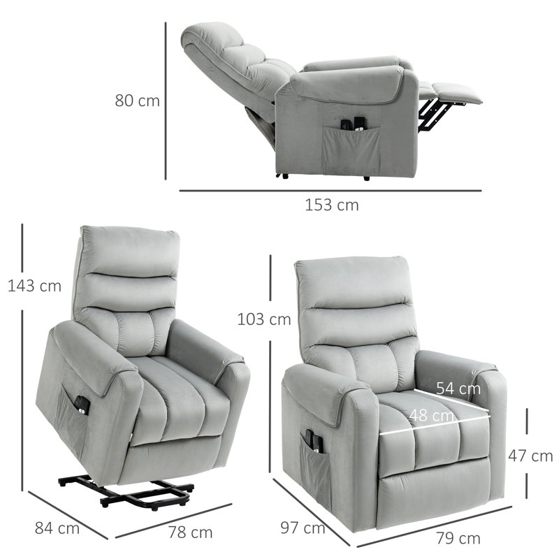 79cm Wide Lift Assist Standard Recliner