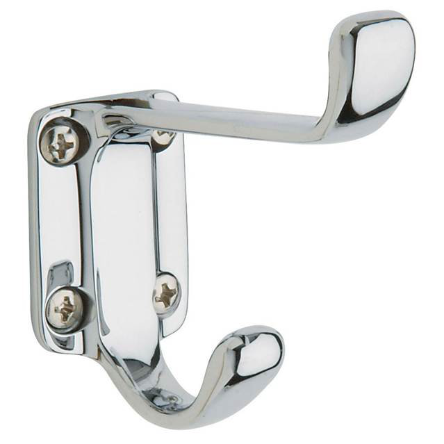 Costume Wall Hook, Bright Chrome