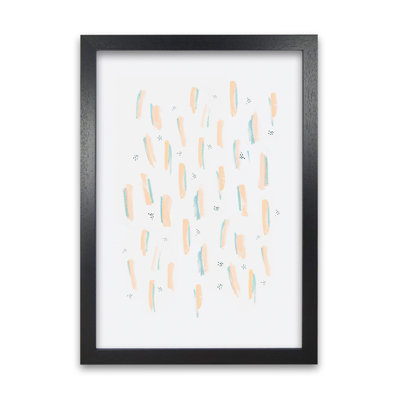 Brush Strokes Mustard 1 Piece Wall Art
