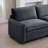 Hunter Corduroy 2-Seater Sectional Sofa with Pillows & Cushions
