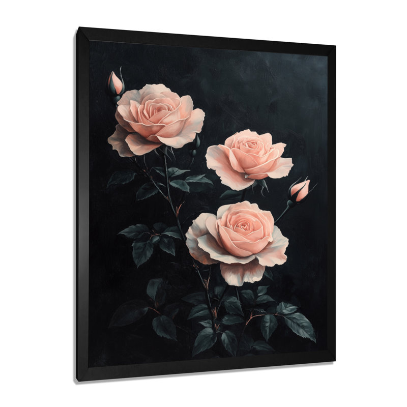 Ludgershall - reproduction d'art sur toile florale, H 40 po x l 30 po, Reproduction encadrée d'une seule photo