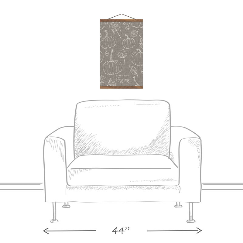 Canvas Wall Hanging, Gray